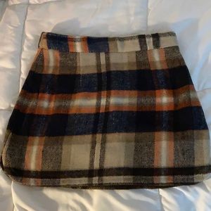 F21 Plaid Mini Skirt